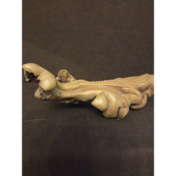 Vintage Driftwood Carved Alligator Wood - Picture 5 of 15